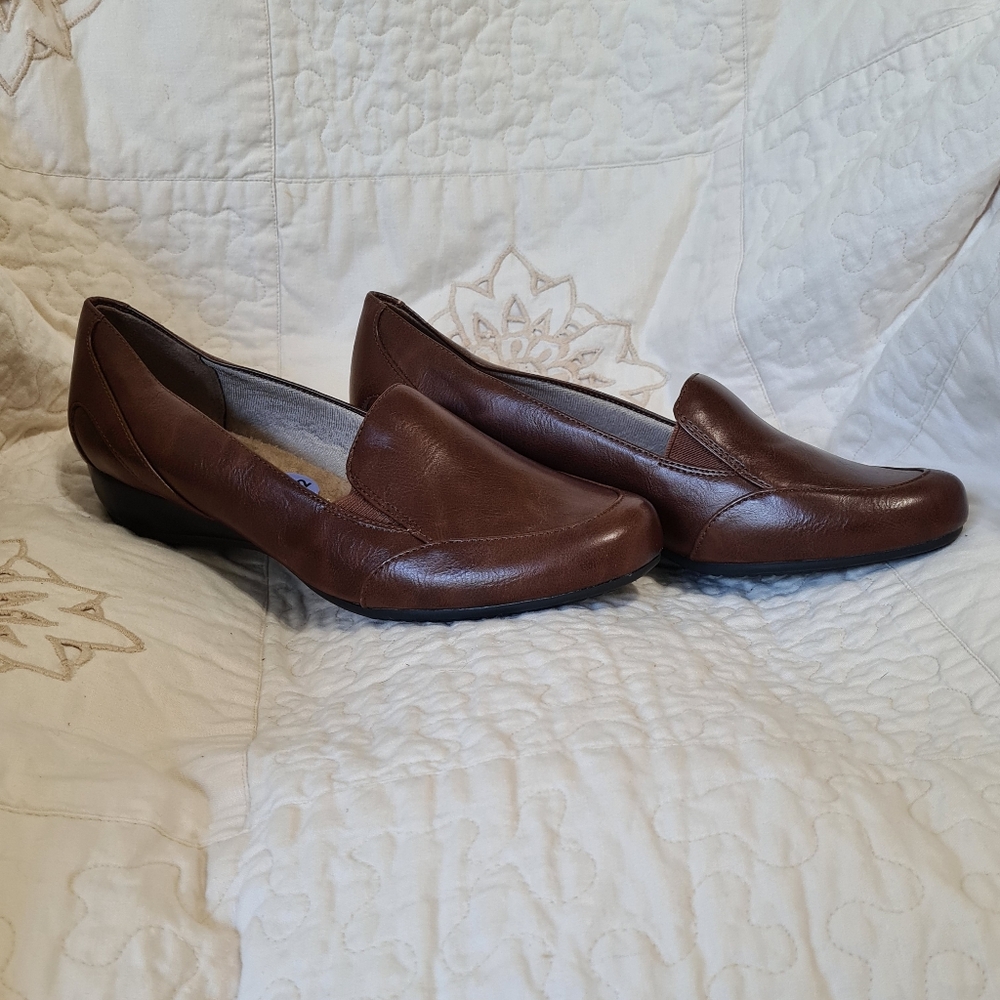 Life Stride Disco Flats, Loafers, Brown, 8.5